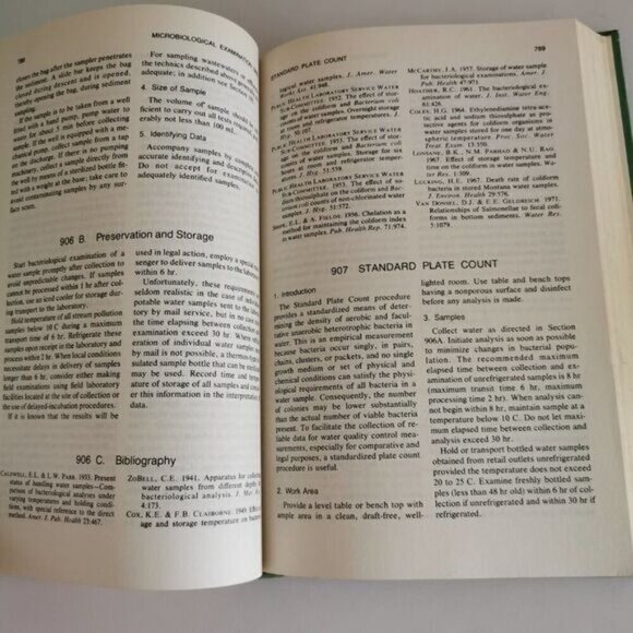 1981 Vintage Water Standards Book, Large Blue Book Technical Book Shelf Decor - Picture 9 of 10